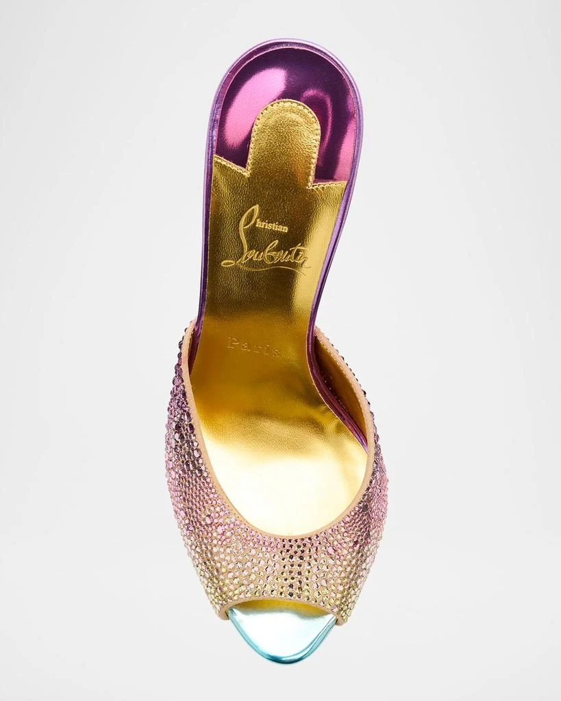 Christian Louboutin Me Dolly Strass Metallic Red Sole Mule Sandals 3