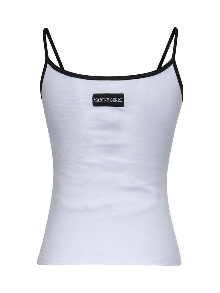 MARINE SERRE MARINE SERRE | White ribbed jersey Moon Logo tank top | Women | L 3