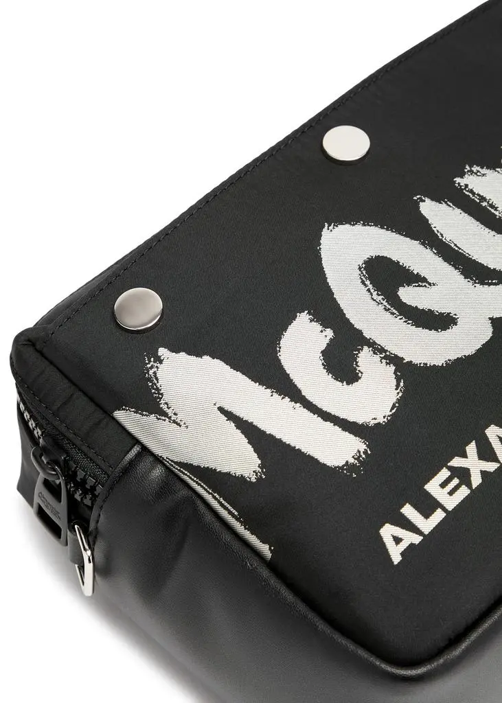 Alexander McQueen Graffiti nylon camera bag  3