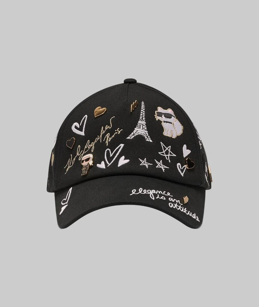 Karl Lagerfeld Paris CATE PINS BASEBALL CAP - Hats - BeyondStyle display picture 2