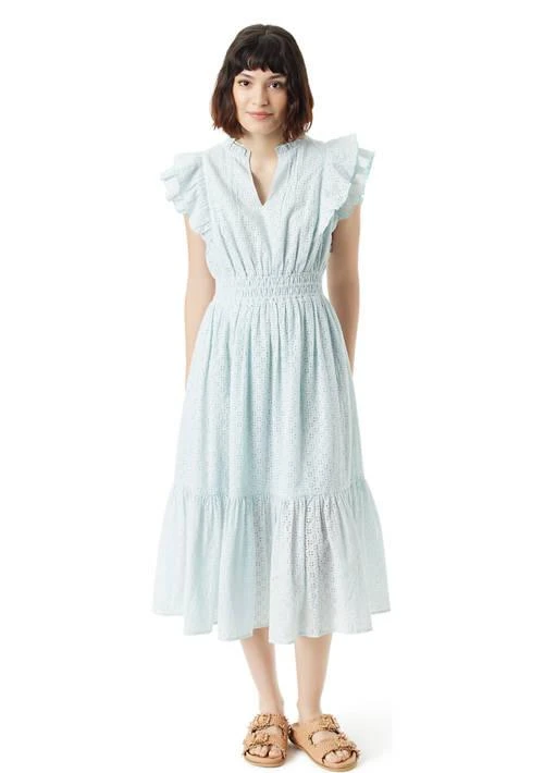 Sam Edelman Edelman Womens Kenna Pleated Midi Dress 1