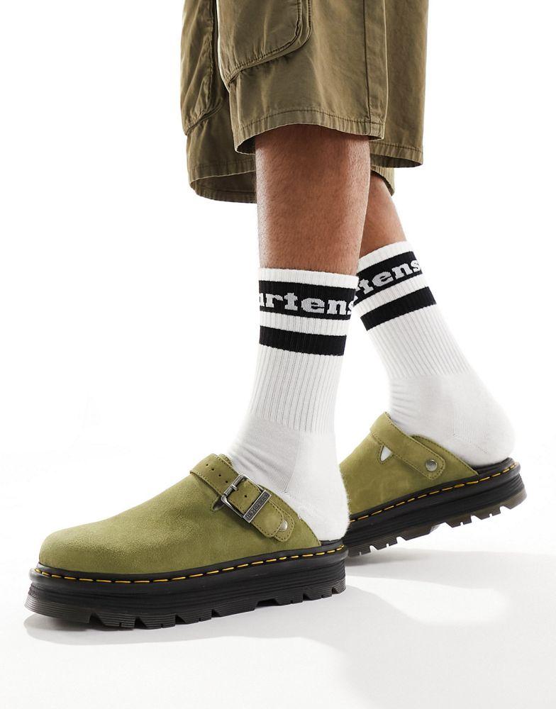 Dr. Martens Dr Martens ZebZag mule in khaki suede - Sandals - Free