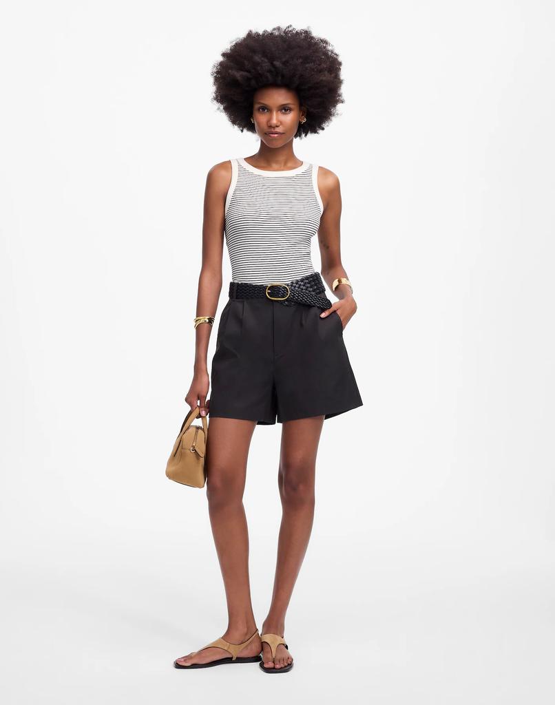 Madewell The Drapey Twill Pleated Short
