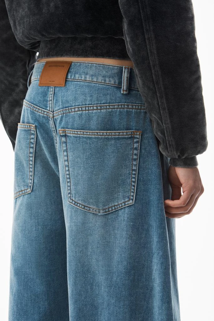 Alexander Wang low-rise rounded oversized jeans in brushed denim 5