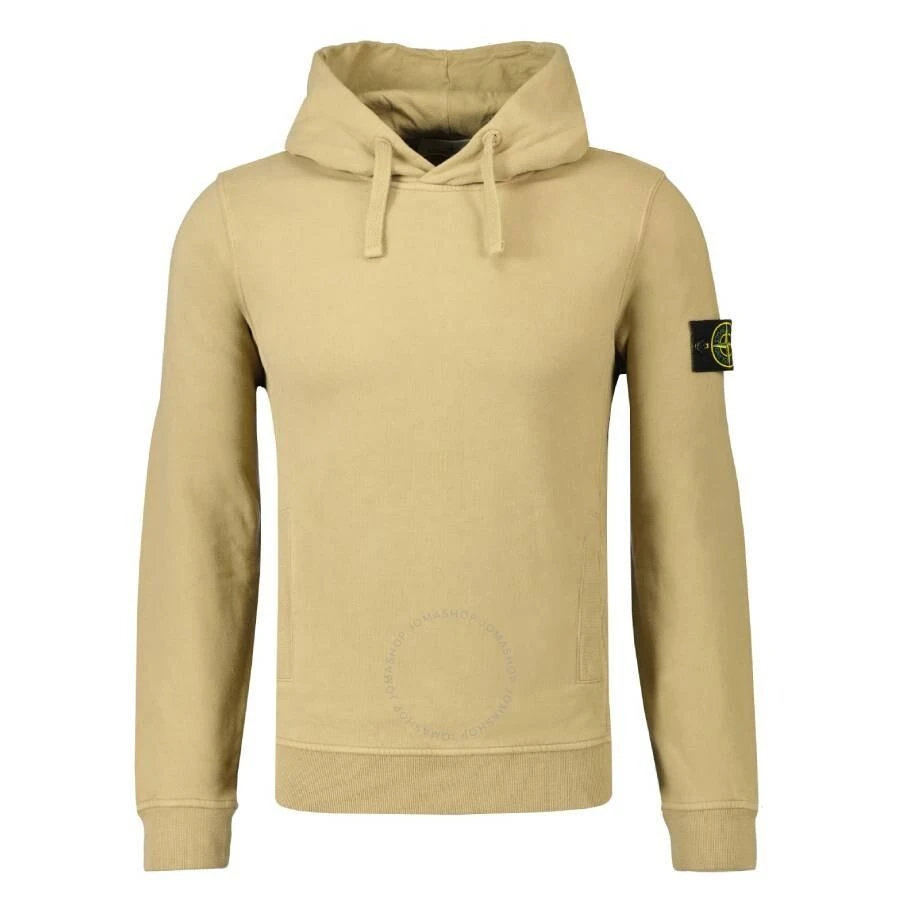 Stone Island Men's Biscuit Brushed Organic Cotton Fleece Hoodie 1