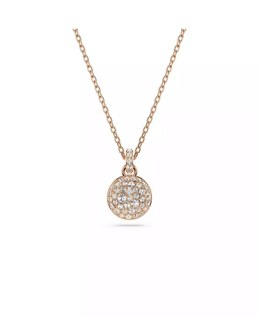 Swarovski White, Rhodium Plated or Gold-Tone or Rose-Gold Tone Meteora Pendant Necklace 1