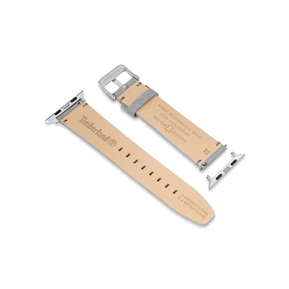 Timberland Unisex Ashby Gray Genuine Leather Universal Smart Watch Strap 22mm