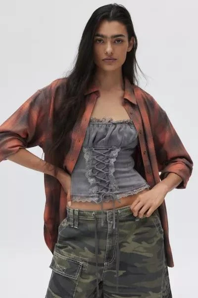 BDG BDG Rick Boyfriend Flannel Shirt 1