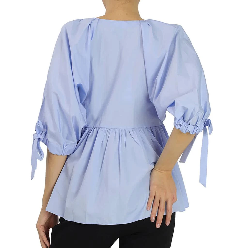 3.1 Phillip Lim Ladies Blue V Neck Cotton Poplin Top 3