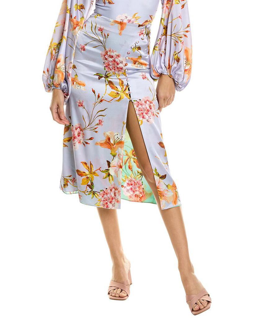 Adriana Iglesias ADRIANA IGLESIAS Belle Garden Silk-Blend Pencil Skirt