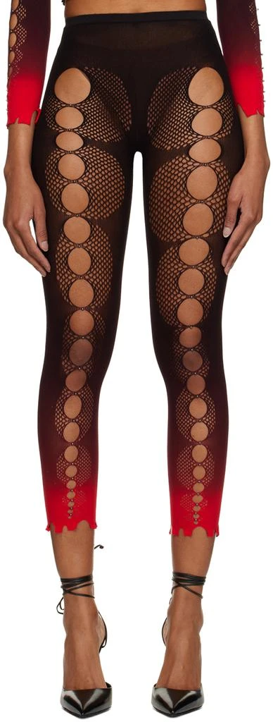 RUI Red Tie-Dye Leggings 1