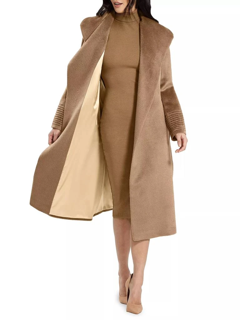 Sentaler Belted Alpaca-Blend Wrap Coat 2