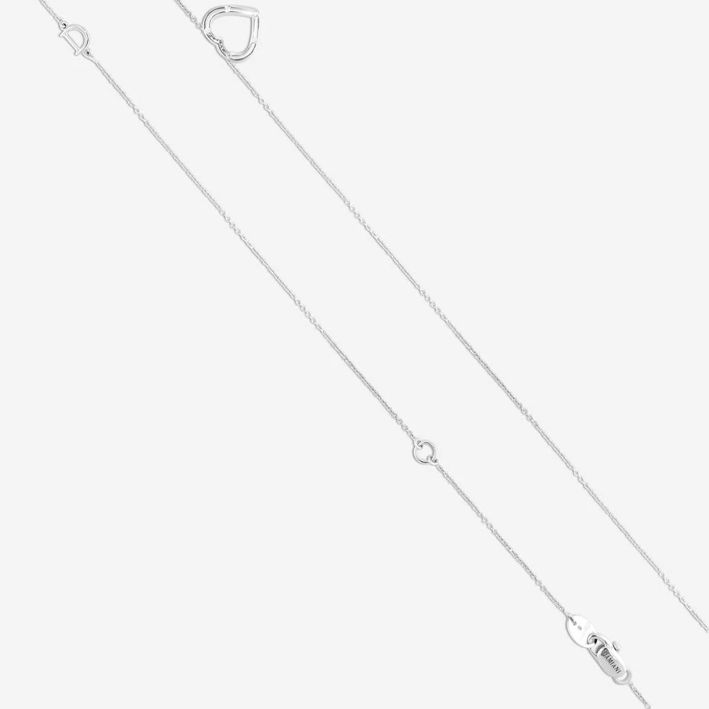 Damiani Damiani 18K Whıte Gold Diamond Heart Pendant Necklace 20077092-copy 3