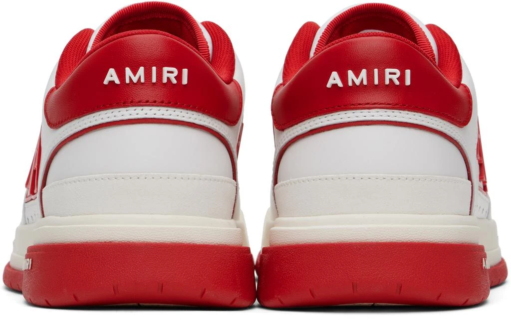 AMIRI White & Red Classic Low Sneakers 2