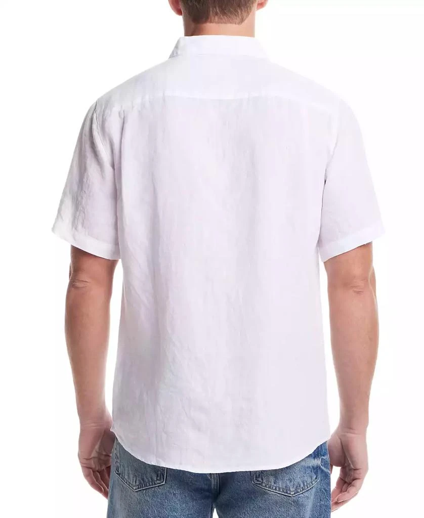 Weatherproof Vintage Men's Regular-Fit Solid Button-Down 100% Linen Shirt 5