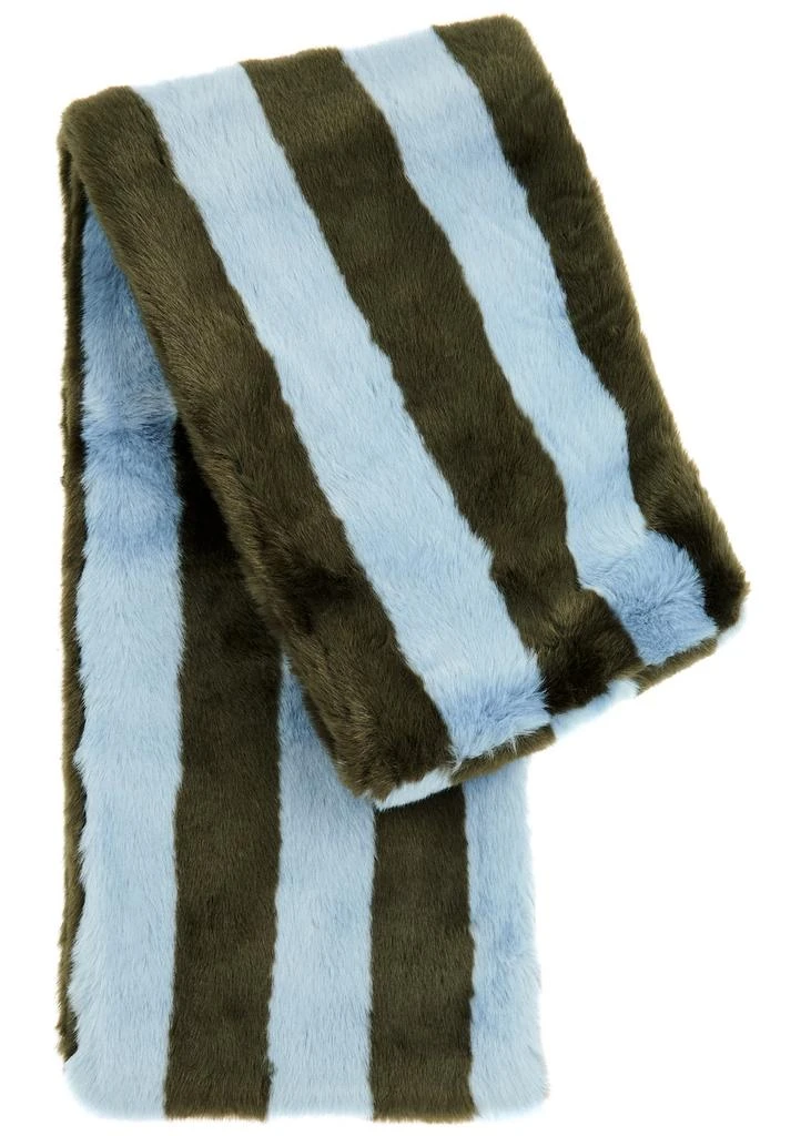 JAKKE Ophelia striped faux fur scarf 1