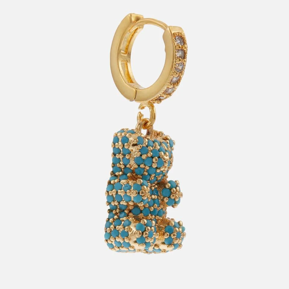 Crystal Haze Crystal Haze Mega Nostalgia Bear Gold-Plated Hoop Earring 2