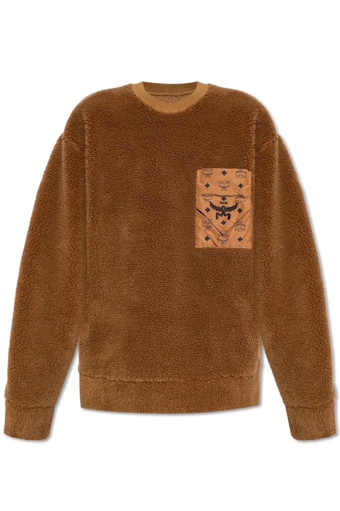 MCM MCM Logo Embroidered Fleece Jumper 1