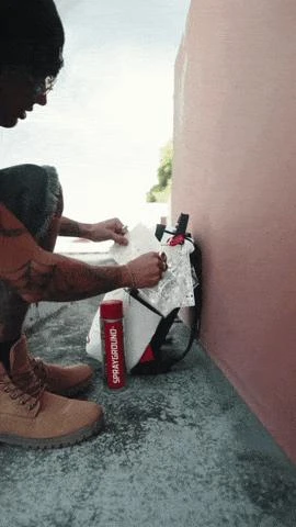 SprayGround Kids Spray Paint Your Own Backpack in White (46cm) 2