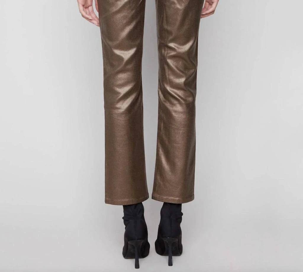 CHARLIE B Charlie B - Slime Leg Metallic Wax Twill Pant 2