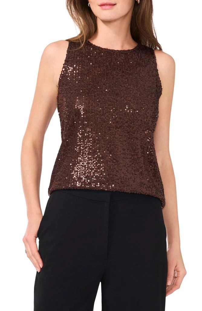 Halogen Sequin High-Low Tank 1