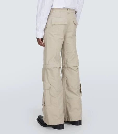 Balenciaga Hybrid flared cotton cargo pants 4