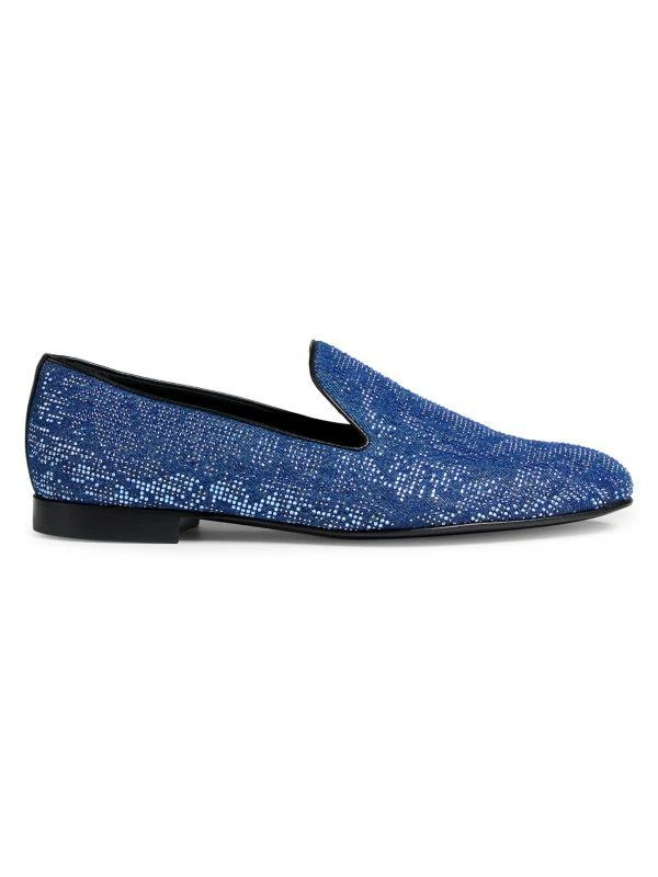 Versace Stone-Embellished Smocking Slippers 1