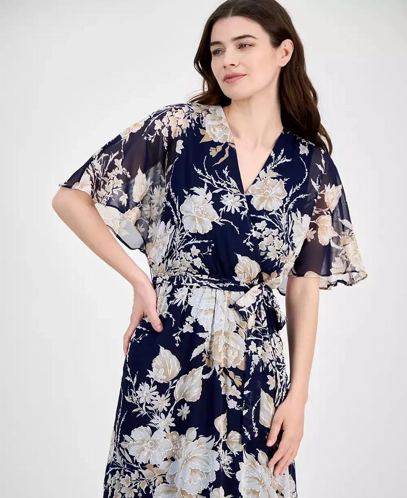 Sandra Darren Women's Surplice-Neck Chiffon Midi Dress 3