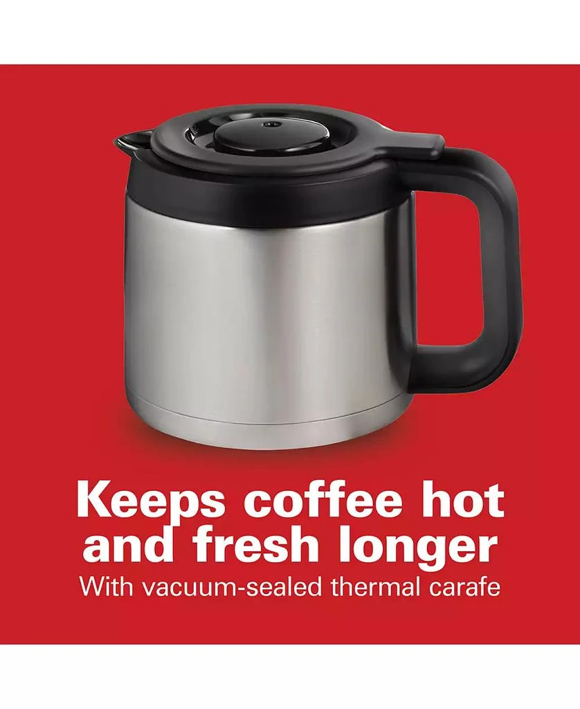 Hamilton Beach Front Fill 12 Cup Programmable Coffee Maker with Thermal Carafe - 46391 11