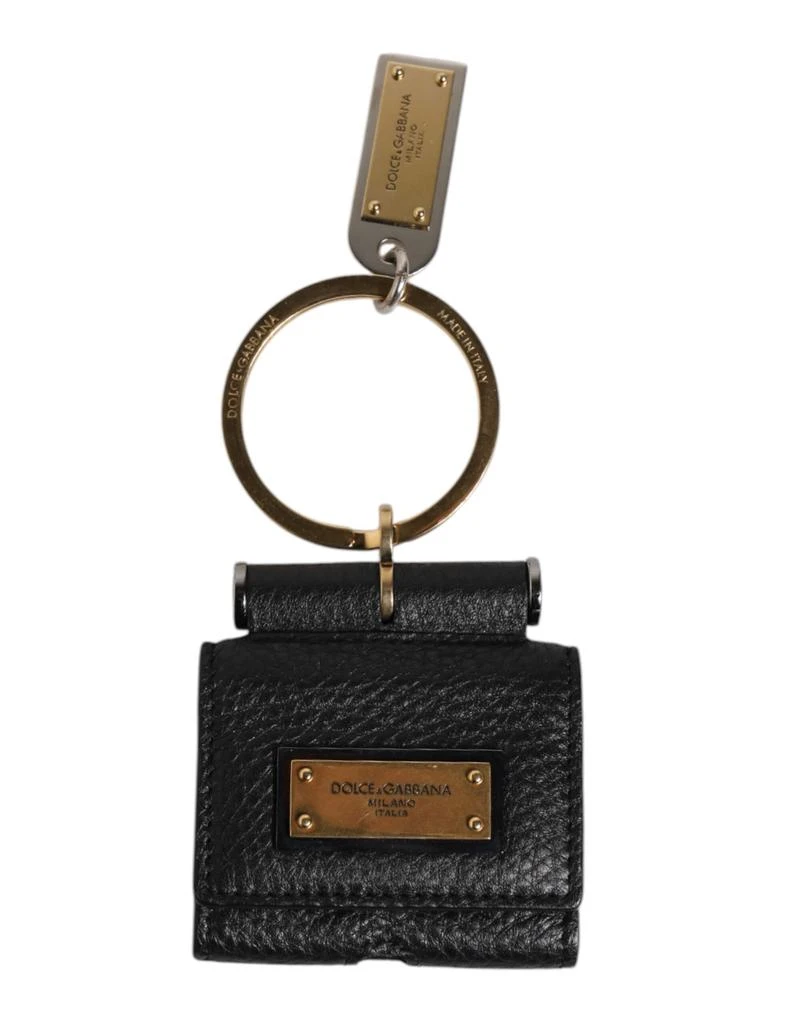 Dolce 
Gabbana Leather Strap gold Metal Logo Plaque Airpods Men
s Case