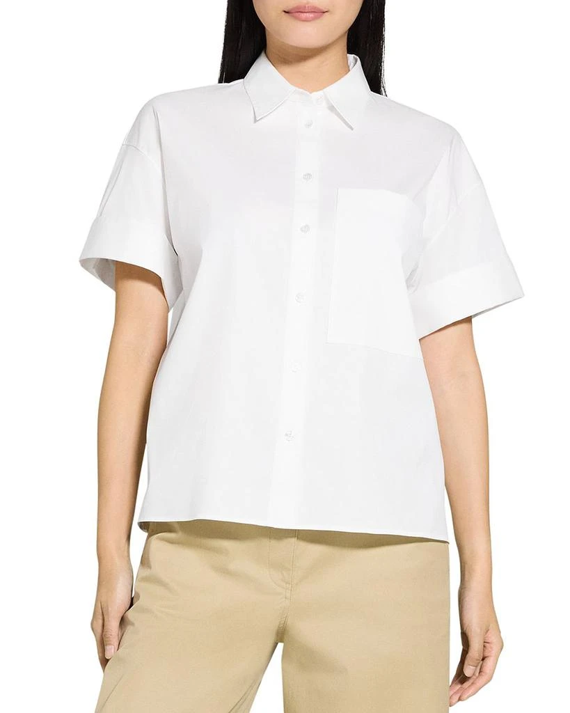 Theory Patch Pocket Shirt in Good Cotton 1