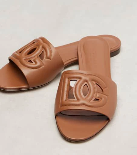 Dolce
Gabbana DG leather slides 6
