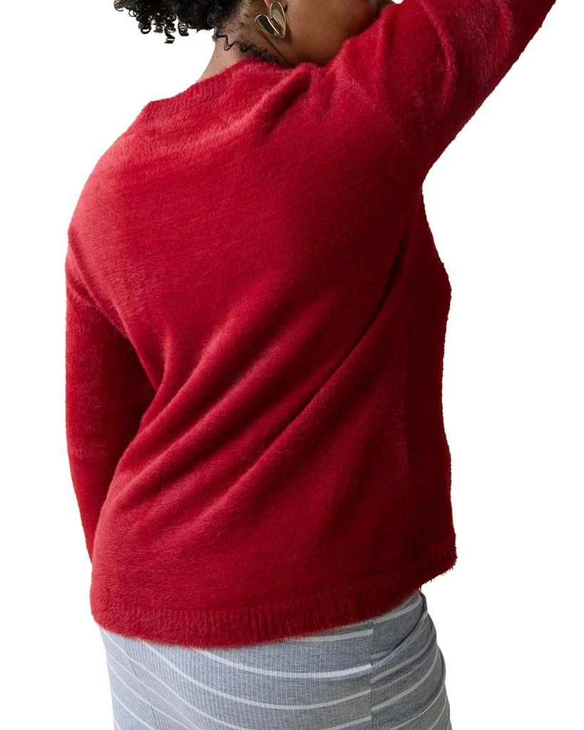 Ingrid & Isabel Fluffy V-Neck Maternity Sweater 2