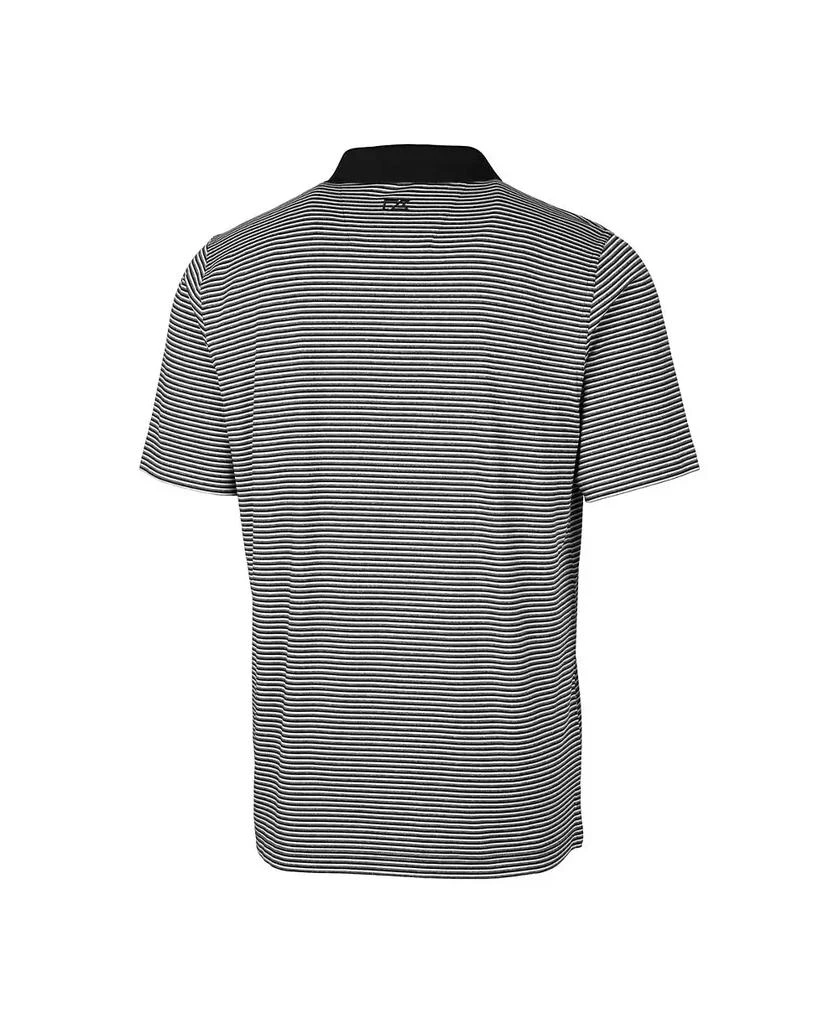 Cutter & Buck Men's Cincinnati Bengals Helmet Forge Tonal Stripe Stretch Polo 4