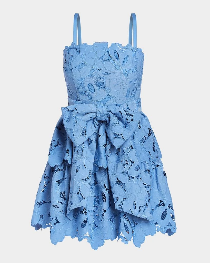 Mestiza New York Vanessa Tiered Floral Lace Mini Dress 1