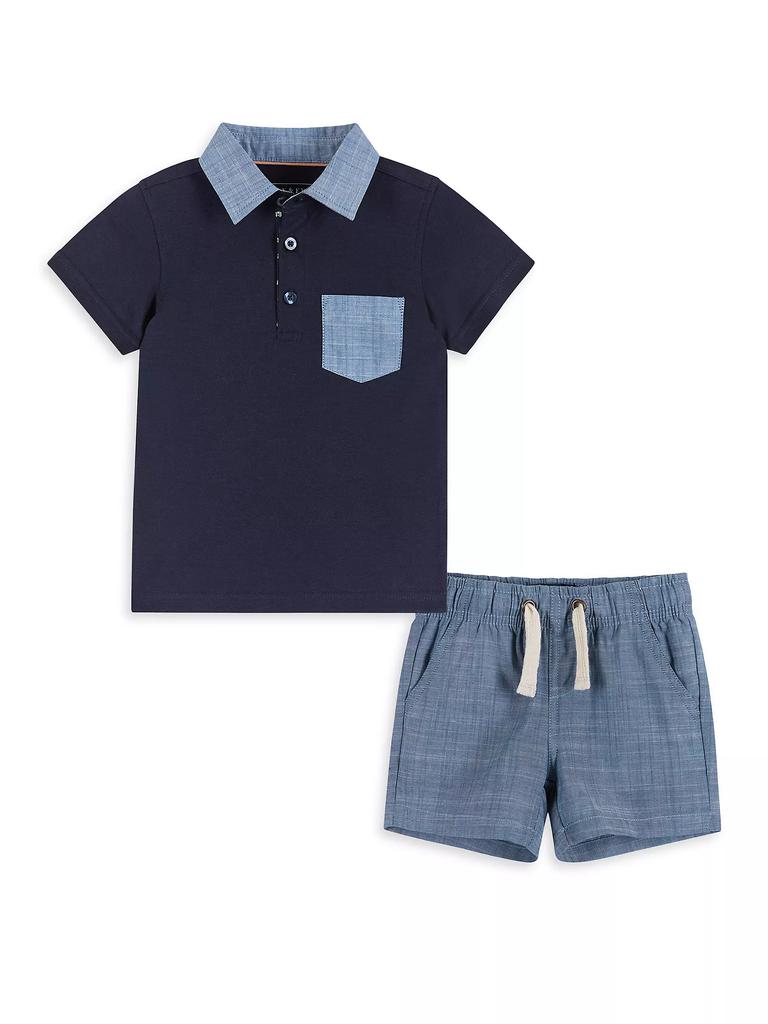 Andy & Evan Baby Boy's 2-Piece Polo Shirt & Shorts Set