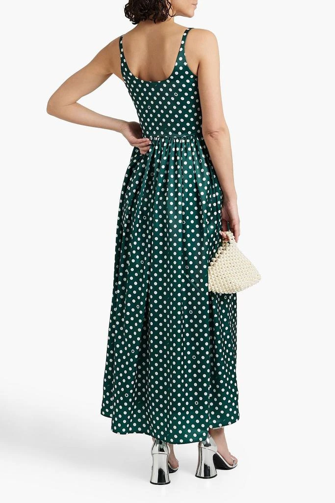 HVN Florence printed satin maxi dress 3