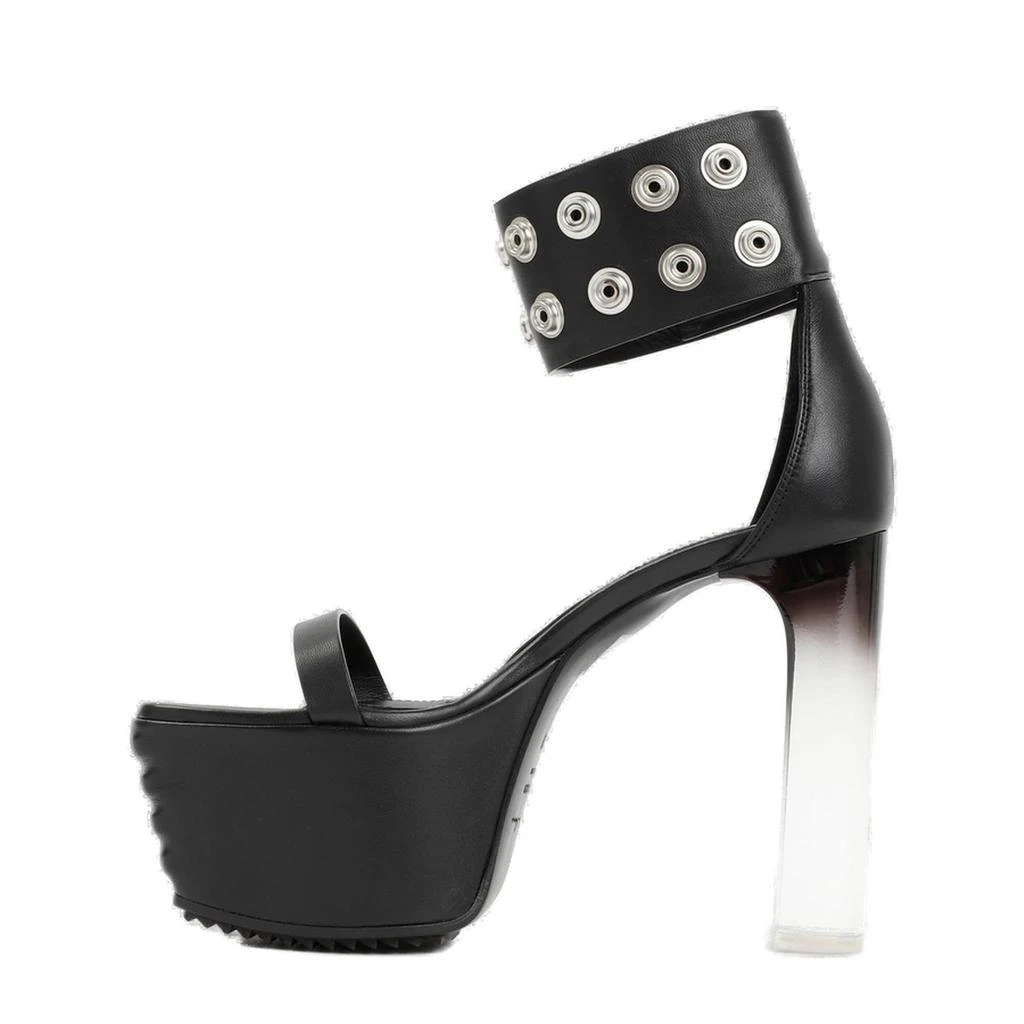 Rick Owens Rick Owens Eyelet Strap Detail Platform Sandals 2