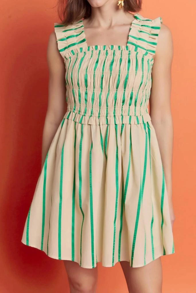 English Factory English Factory - Stripe Ruffle Mini Dress 4