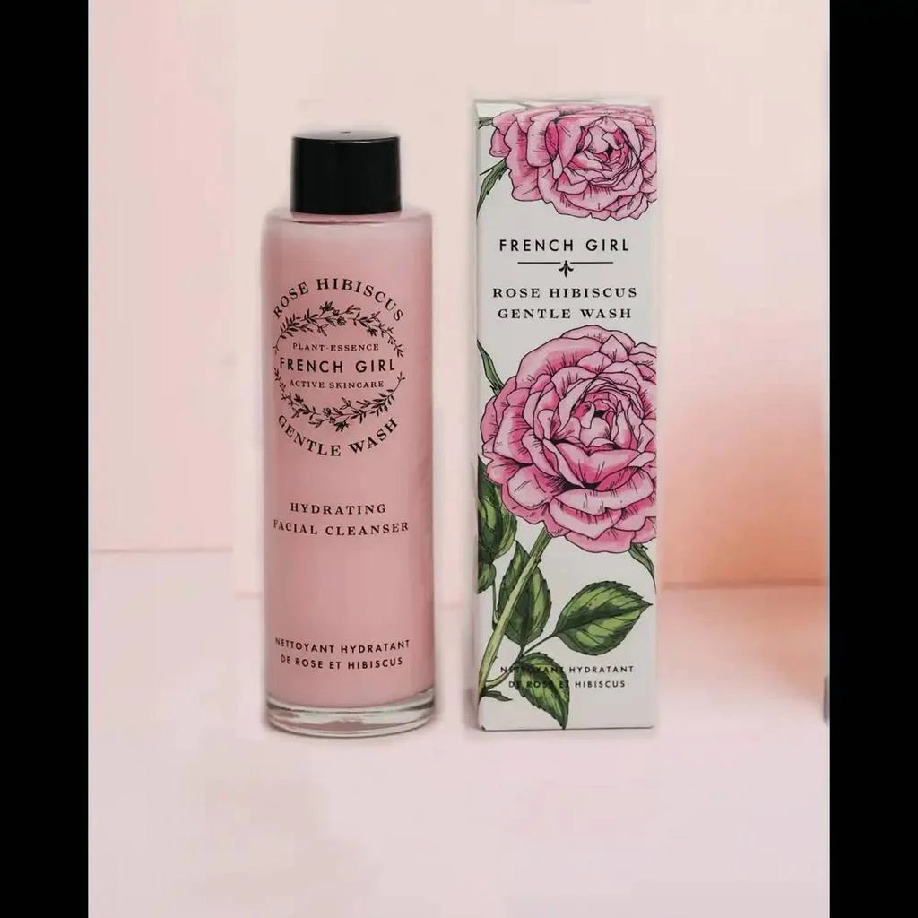 FRENCH GIRL Organic Rose Hibiscus Gentle Facial Wash In Pink 1