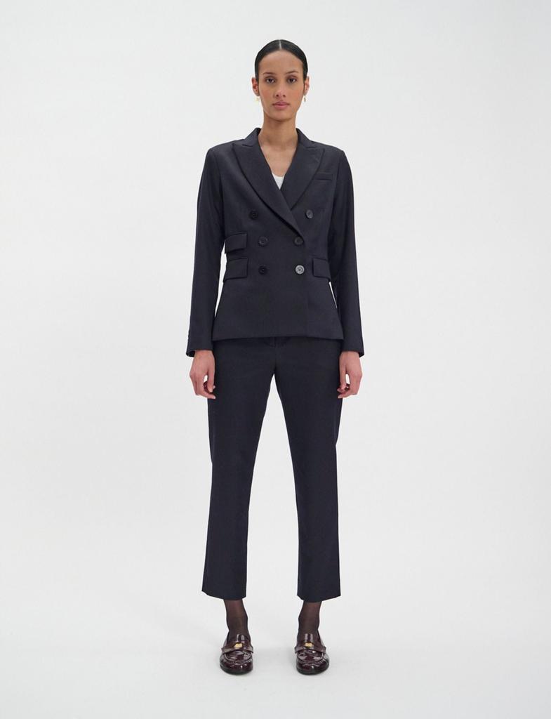 INES DE LA FRESSANGE Maurice wool jacket navy blue