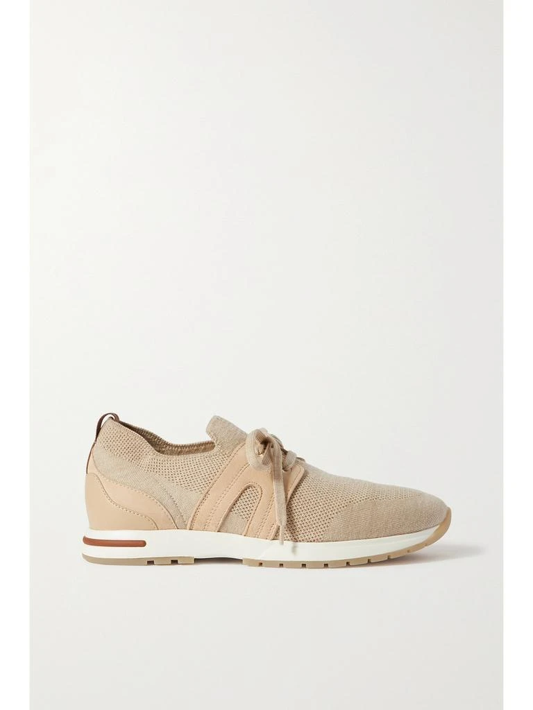 Loro Piana Flexy Lady 羊绒皮革绒面革运动鞋  - IT39 1