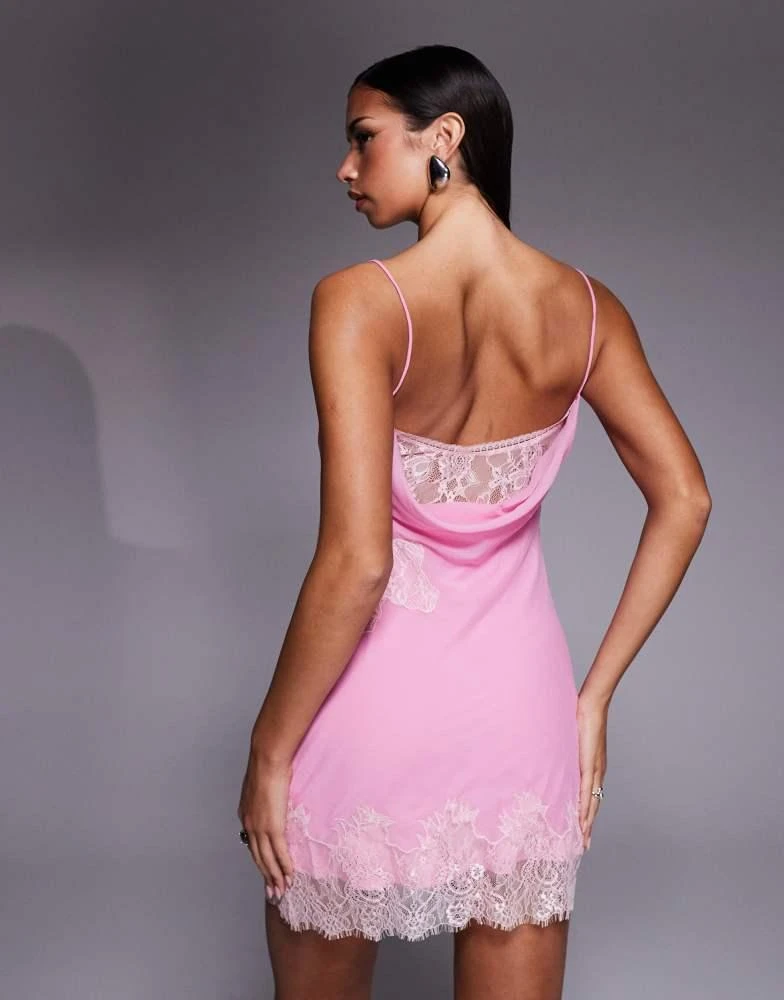 tea party mini dress Mini Cassian Dress in Hot Pink