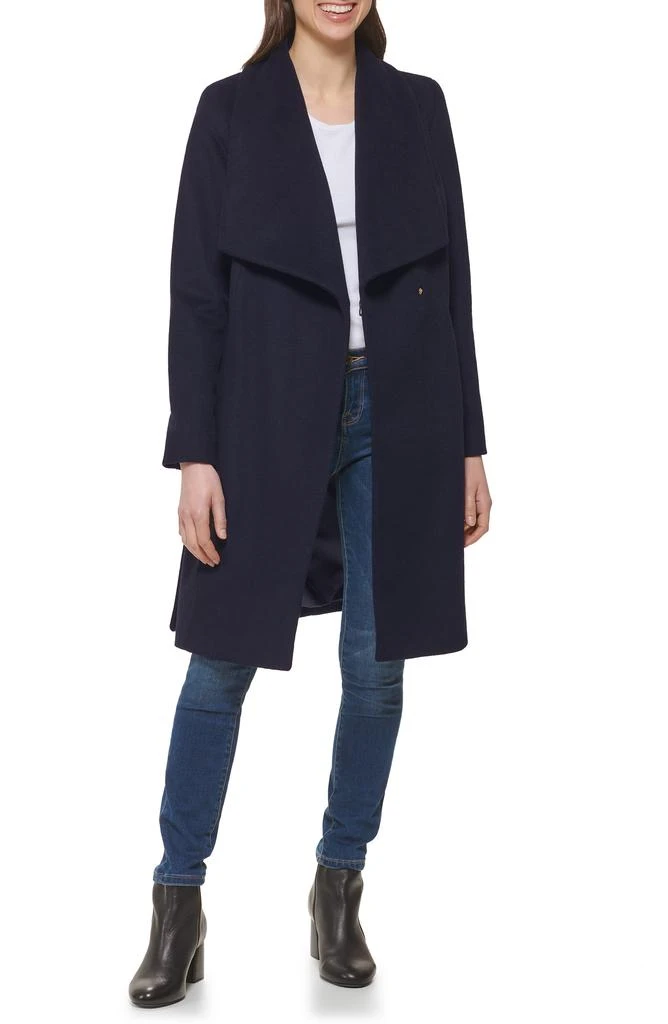 Cole Haan Signature Slick Wool Blend Wrap Coat 7