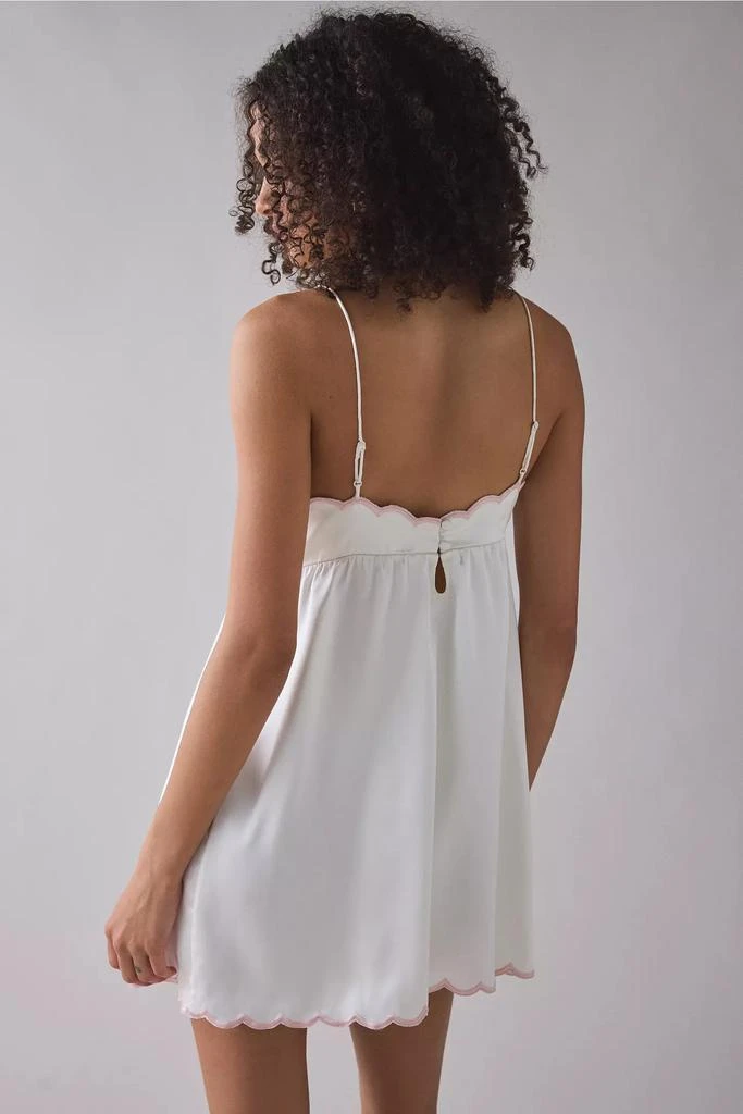 For Love 
Lemons For Love 
Lemons Loralai Embroidered Satin Slip Mini Dress 3