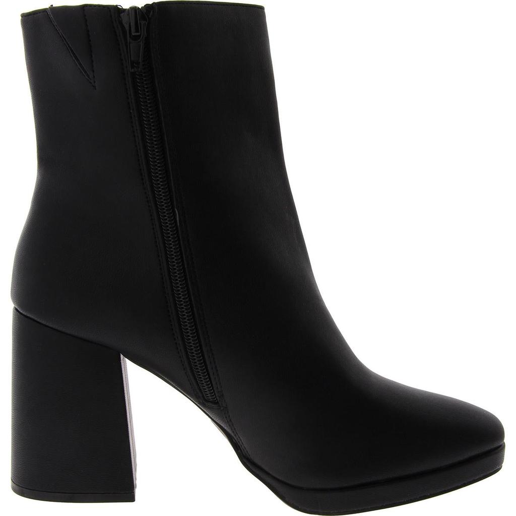 Me Too Gracen 18 Womens Faux Leather Block Heel Mid-Calf Boots