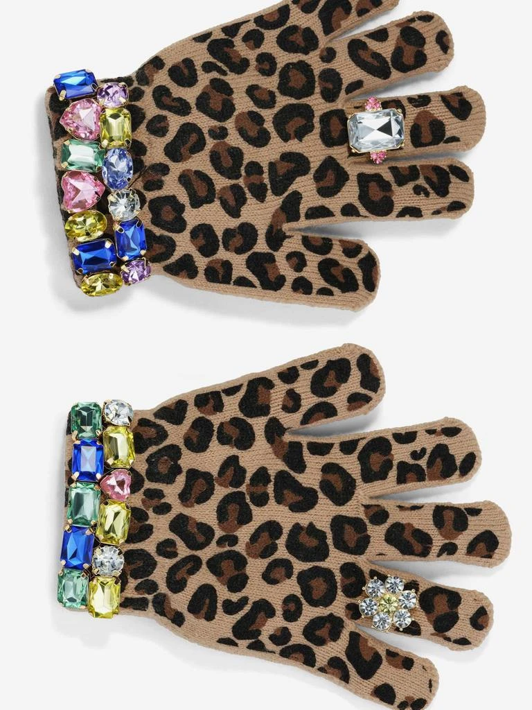 Super Smalls Super Smalls Girls Jungle Leopard Gloves in Multicolour 3