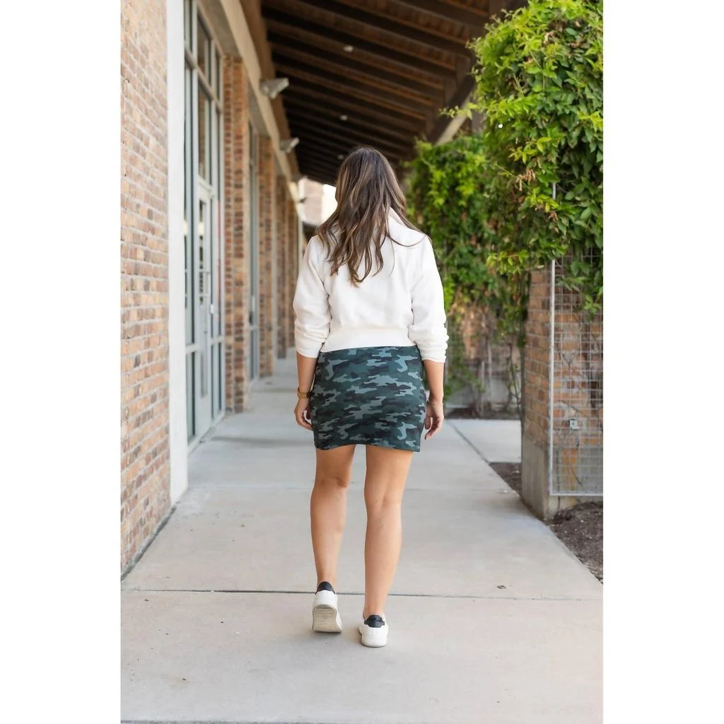 Julia Rose Kai Jogger Skirt In Camo 2