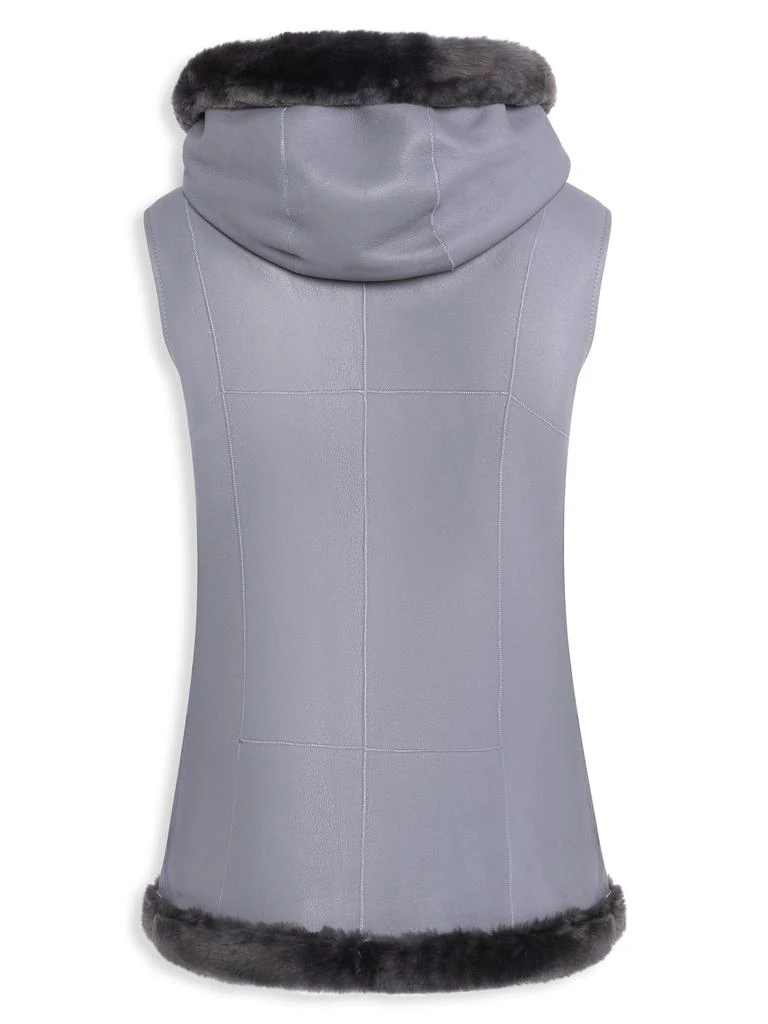 WOLFIE FURS Made For Generationsâ„¢ Shearling Hooded Vest 4
