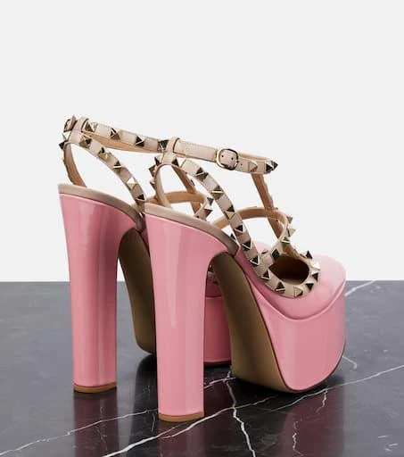 Valentino Rockstud patent leather platform pumps 3